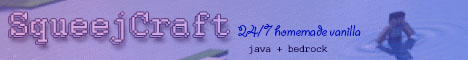 SqueejCraft minecraft server banner