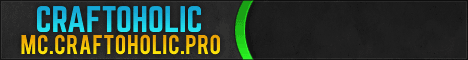 mc.Craftoholic.pro minecraft server banner