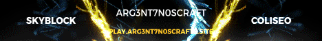 ARG3NT7N0SCraft minecraft server banner