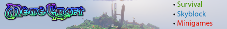 MemeCraft minecraft server banner