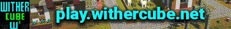 WitherCube minecraft server banner