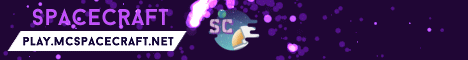SpaceCraft minecraft server banner