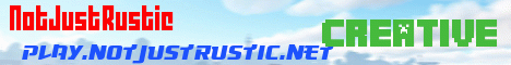 NotJustRustic minecraft server banner