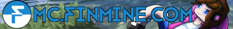 Finmine minecraft server banner