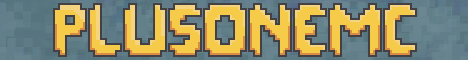PlusOneMC minecraft server banner