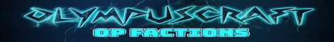 OlympusCraft OP Factions minecraft server banner
