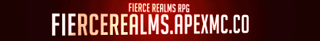 Fierce Realms RPG minecraft server banner