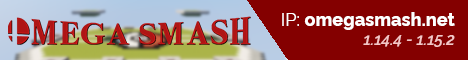 Omega Smash minecraft server banner