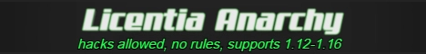 Licentia minecraft server banner