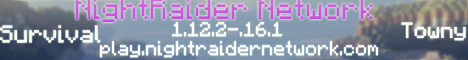 NightRaider  minecraft server banner