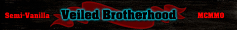The Veiled Brotherhood minecraft server banner