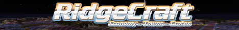 RidgeCraft minecraft server banner