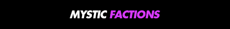 Mystic Factions minecraft server banner