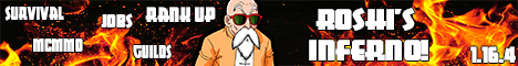 Roshi's Inferno minecraft server banner