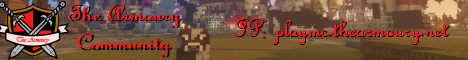 The Armoury minecraft server banner
