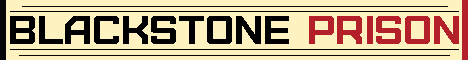 Blackstone Prison minecraft server banner