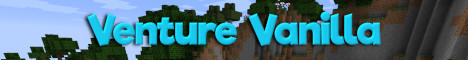 Venture Vanilla minecraft server banner