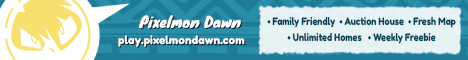 Pixelmon Dawn minecraft server banner