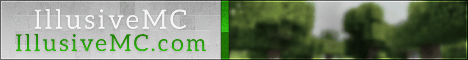 IIllusiveMC Survival minecraft server banner