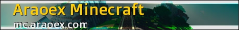 Araoex minecraft server banner