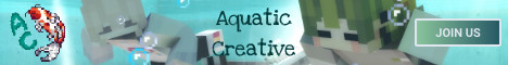 Aquatic Creative minecraft server banner