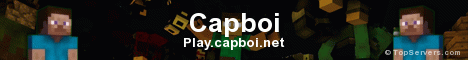 Capboi minecraft server banner