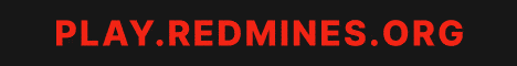 RedMines minecraft server banner