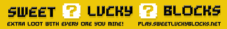 Sweet Lucky Blocks minecraft server banner