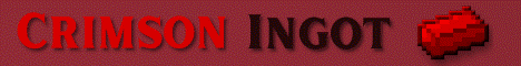 Crimson Ingot minecraft server banner