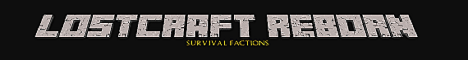 LostCraft Reborn minecraft server banner