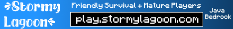 Stormy Lagoon minecraft server banner