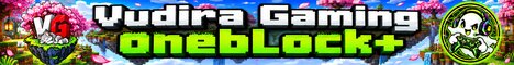 OneBlock+ minecraft server banner