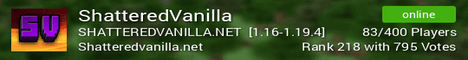 ShatteredVanilla minecraft server banner