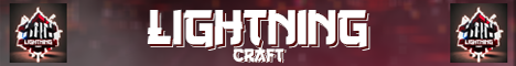 LightningCraft minecraft server banner