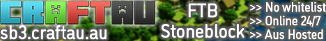 CraftAU - FTB Stoneblock 3 minecraft server banner