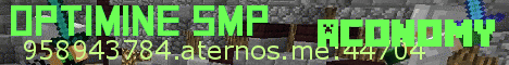 optimine SMP minecraft server banner