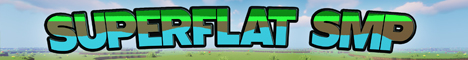 SuperFlat SMP minecraft server banner