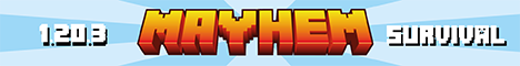 MayhemCraft minecraft server banner