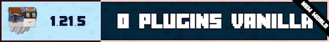 Pure Vanilla minecraft server banner