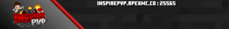 Inspire PvP minecraft server banner