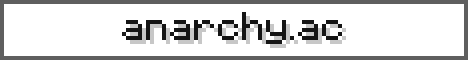 Anarchy minecraft server banner