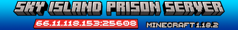 Sky Island Prison Server minecraft server banner