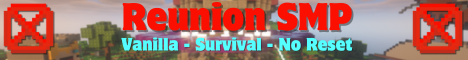 Reunion SMP minecraft server banner