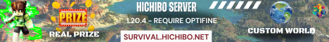 Survival Hichibo minecraft server banner