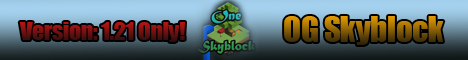 OneSkyBlock minecraft server banner