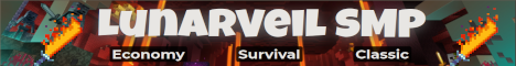 LunarVeil SMP minecraft server banner