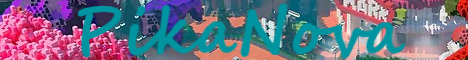 Pikanova minecraft server banner