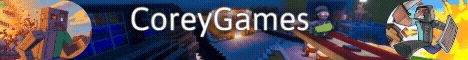 Corey Games minecraft server banner