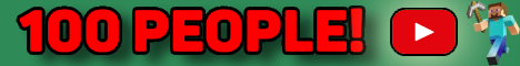 100 people challenge yt minecraft server banner