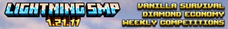 Lightning SMP minecraft server banner